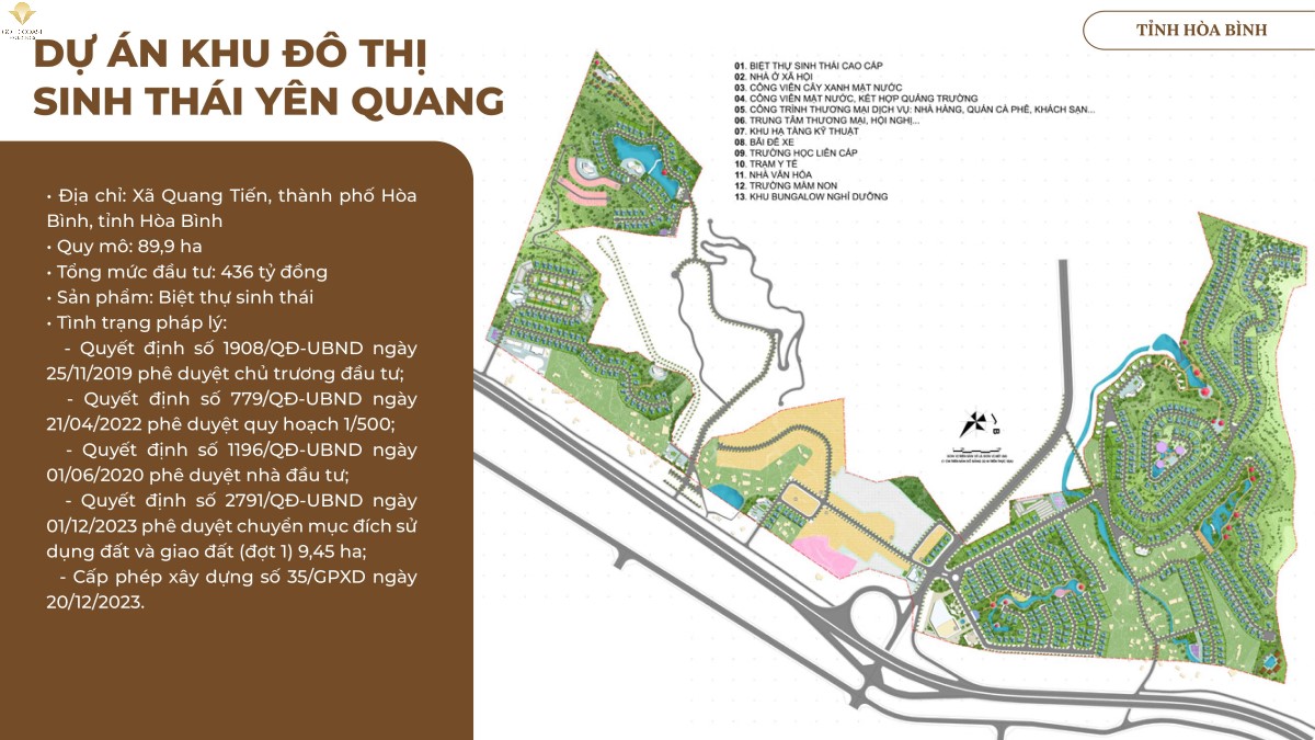 Dự án KĐT Sinh Thái Yên Quang